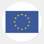 Europe Round Stickers