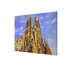 Europe, Spain, Barcelona, Sagrada Familia Canvas Print