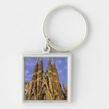 Europe, Spain, Barcelona, Sagrada Familia Key Chains