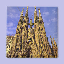 Europe, Spain, Barcelona, Sagrada Familia magnets