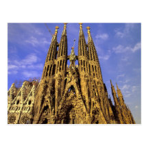 Europe, Spain, Barcelona, Sagrada Familia Postcard