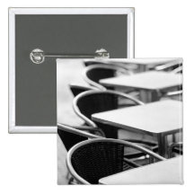 Europe, Spain, Mallorca. Cafe tables, Palma Pinback Buttons