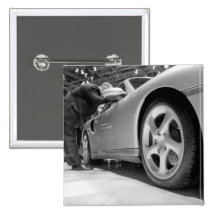 Europe, Switzerland, Geneva. Geneva Motor Show; 5 Pinback Button
