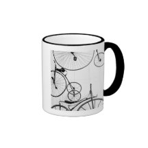 Europe, Switzerland, Lucerne. Bicycle display, Coffee Mug