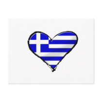 European Cup 2012 - Greece Soccer Football flag Post Card