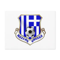 European Cup 2012 - Greece Soccer Football flag Post Cards