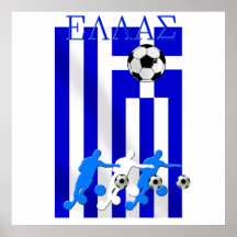 European Cup 2012 - Greece Soccer Football flag Posters