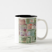 European Currency Coffee Mugs