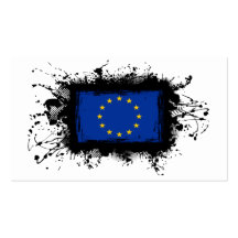 European Union Flag Business Card Templates
