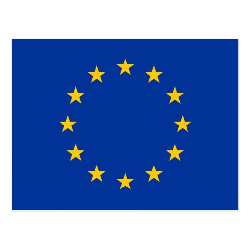 European Union Flag Post Card
