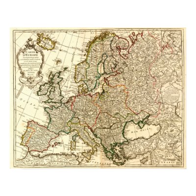 EuropePanoramic MapEurope 2 Poster by LanternPress
