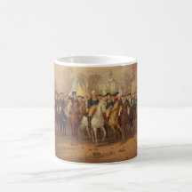 Evacuation day and Washingtons New York Entry 1783 Mugs