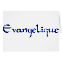 Evangélique bleu card