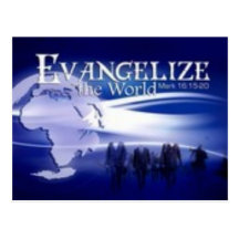 evangelise the world post cards