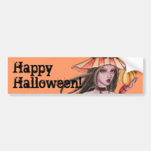 Evania - Happy Halloween Bumper Sticker
