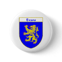 Evans Coat of Arms/Family Crest (Wales) Pinback Buttons