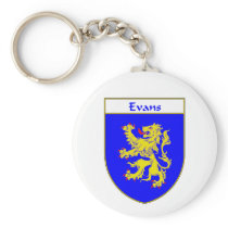 Evans Coat of Arms/Family Crest (Wales) Key Chain