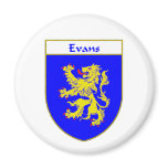 Evans Coat of Arms/Family Crest (Wales) Magnet