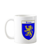 Evans Coat of Arms/Family Crest (Wales) Mugs