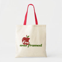 Eve was Framed Canvas Bags