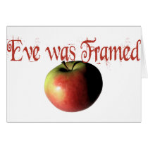 Eve was framed greeting cards