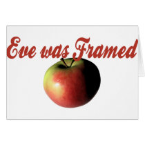Eve was framed greeting card