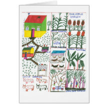 Evelyne"s Farm Plan Greeting Cards
