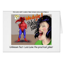 Even Superheroes Get Wedgies Funny Gifts Mugs Etc Greeting Cards