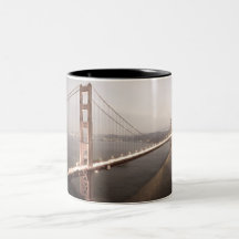 Evening at the Golden Gate Bridge mug
