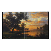 Evening at the Lake | Landscape Oil Painting iPad Cases