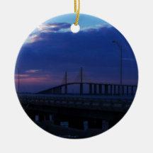Evening at the Skyway Christmas Tree Ornament