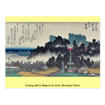 Evening bell at Ikegami by Ando, Hiroshige Ukiyoe Post Cards
