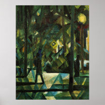 Evening by August Macke Posters