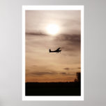 Evening Cessna 182 Posters