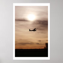 Evening Cessna 182 Posters