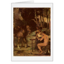 Evening Forest Scene By Hans Von Marees Cards