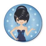 Evening Gown Fridge Magnets