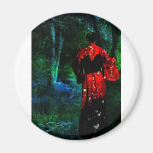 EVENING KIMONO REFRIGERATOR MAGNETS