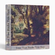 Evening Landscape., Nederlands Dare: Avondlandscha Vinyl Binder