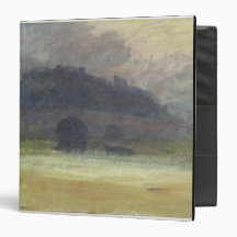 Evening Landscape with Castle and Bridge in Yorksh Binders