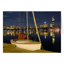 Evening on the Charles Greeting Card