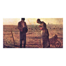 Evening Prayer By Millet  (Best Quality) Personalized Photo Card
