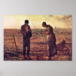 Evening Prayer By Millet  (Best Quality) Posters