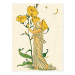 Evening Primrose by Walter Crane, 1889 Postcard