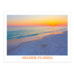 Evening Sunset on the Beach in Florida postcard