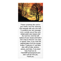 Evening Sunset Tree 1 rack cards