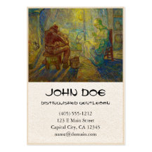 Evening - The Watch by Vincent Van Gogh Business Card Templates