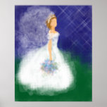 Evening Wedding Under the Stars Bride Posters
