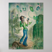 Evening With The Butterflies Poster