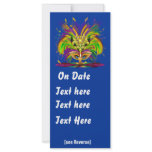 Event Mardi Gras The Queen Style 2 Plse View Notes Personalized Rack Card